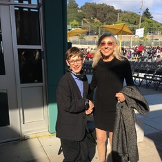 Joshua Maier & Ms. Ivey, 8th grade Grad, June 2018