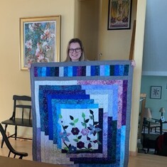 Quilt by Nancy for grand niece Lucy