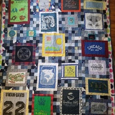 Clay's t-shirt quilt