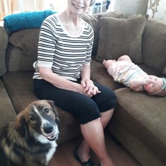 Grandma with McKinley and Bailey