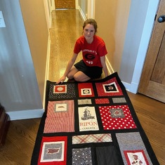 Quilt by Nancy for her grand-niece Chase.