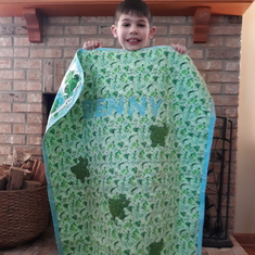 Baby quilt from Nancy given for grandson/Godson Benny