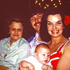 Georgia Webster, David Williams, Nancy, Jeremy Williams: Mother's Day 1977