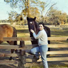 Nancy loved her horses. Loomis, CA