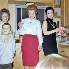 Sue, Brad, Mom and Nancy...Christmas 1966