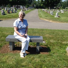 Pat & Duane memorial bench - Agawam MA 2010