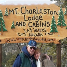 We went to Mt Charleston with Dad and had lunch at the lodge.