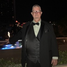 Bob at Red Rock Hotel for a black tie fundraising event.