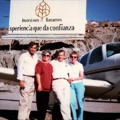 One of many trips to Mulege, Mexico - Chuck, Rose, Nancy and Gerry