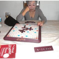 Playing scrabble