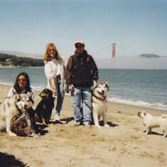 nanette with April and friends at Crissy Field