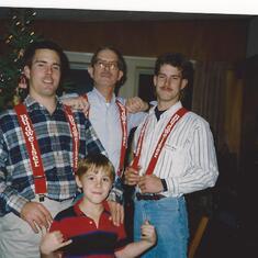 1992 Xmas Bud Suspenders Nap & his boys