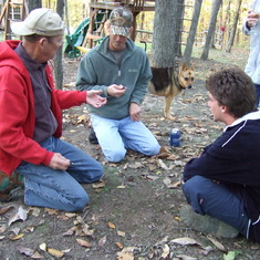 Nap, Jay, Jimmie Joe Mumbly Peg Lesson at Jay's Oct 2007