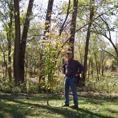 Nap & his Maple Tree at River Oct 2007