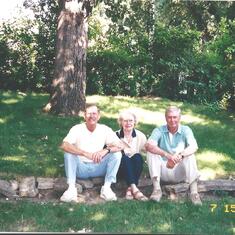 Nap, Bonnie & Marsh Backyard Forest City 2001