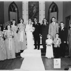 Nap in Bonnie & Bob Holt Wedding Sep 15, 1946