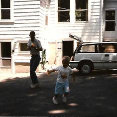 Joe & Grandpa Water Gun Fight 2 Summer 1989