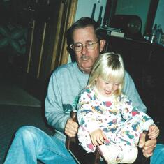 Grandpa and Hannah Flying