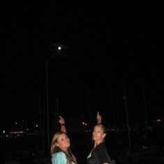 In Barcelona circa 2008 - "pointing" at the moon!