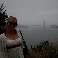 Natalie and the Golden Gate Bridge in the background circa 2010. Oh the places you went, my girl!