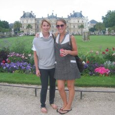 At the Jardin de Luxembourg. Natalie and I loved to go here during our summer in Paris.