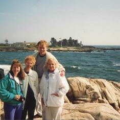 Carol enjoying vacation in Maine October 1994