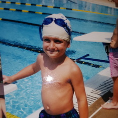Nate was on the swim team Aquanauts.