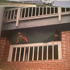 Patrick Stone and  Brother Nathan Stone loved to play Batman and Robin. 
At momma’s Apt Macon, Ga 1998