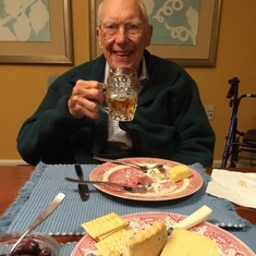 Cheese, crackers, olives, & beer, it doesn't get better than that, November 2014