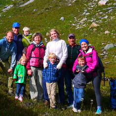 Sept. 5, 2011.  Last of the first Anniversaries.  Our family retraced Neil's last hike up Eagle Mountain Pass. Here we spread his ashes on the snow and boulders below the peak where he crossed over, and out of our physical lives.  On the mountain path wer