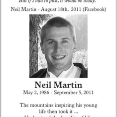 Neil Martin in Memory