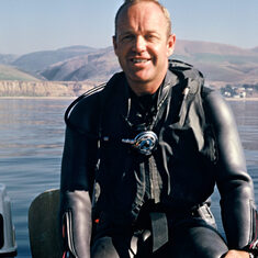 Neill scuba diving in Southern California