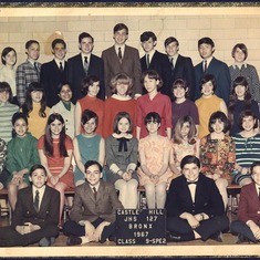 9th grade class at Bronx High School of Science (Neil is top row, 4th from left)