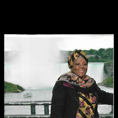 Mum at Niagara Falls