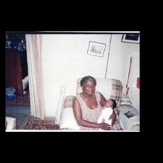 Mum and first grandson Somto Mbonu