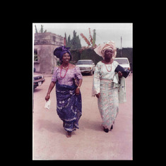 Mum and her sister Inlaw Late Mrs Vicky Anowi