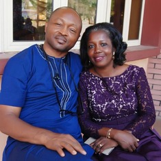 First child Uju and her husband Obiora