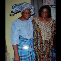 Mum and her sister Mrs Nwando Edeh