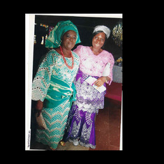 Mum and her cousin Mrs Chukwurah