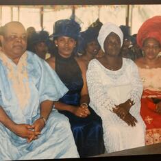 Mum with Dr Anowi, Mrs Evelyn Agwegbo and Oby Lawson at Uju's wedding