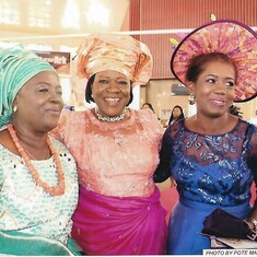Mum, Uju and Mrs Chinwuba during Nnamdi’s wedding