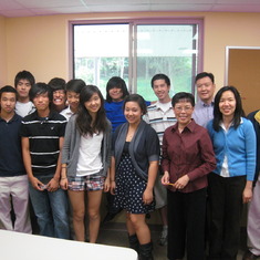 Uncle Nelson posing with the Youth Group of CCCB (2010)