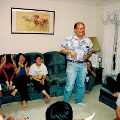 Nelson playing games at Crossroads gathering in 2002 2
