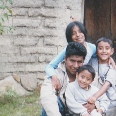 Picture of Nemo in Oaxaca with his kids.