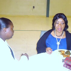 HE Mrs Teneilabe with Mrs Ine Igali-Sims at the Service of Songs in Atlanta, GA, USA 11/10/2012.