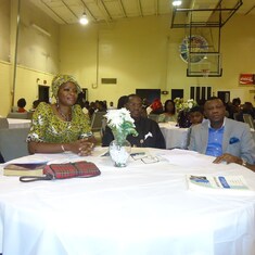 Mrs Teneilabe, Mrs Tokoni Igali, Amb. (Dr) Boladei Igali and Amb. Goeffrey Teneilabe at Pa Newton Igali's Service of Songs.