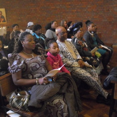 Mrs & Mrs Ken Ibe Family at Church service