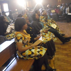 Family Members at Service.