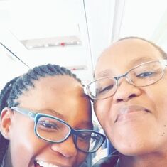 Makoti with her daughter Khumo .