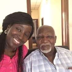 Ngozi with Daddy (Prof. Onyekwelu)
